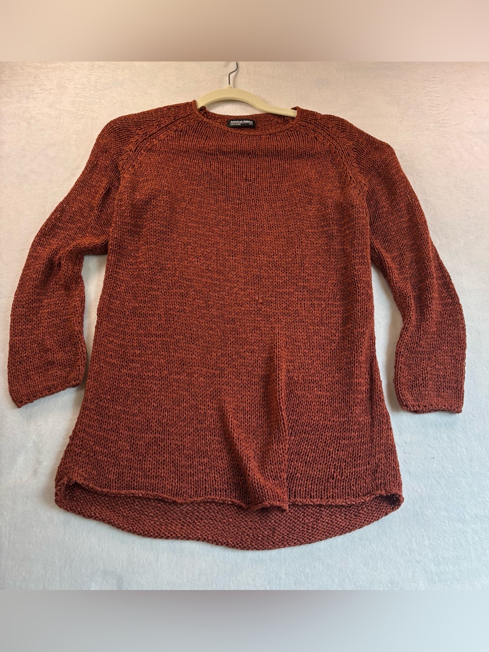 American Apparel Rust Crewneck Sweater